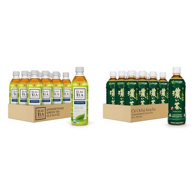Teas' Tea Unsweetened Pure Green Tea, 16.9 Ounce (Pack of 12) &