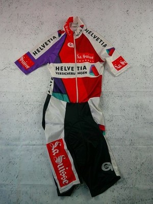 Helvetia La Suisse Jumpsuit Vintage 1989 1990 Gonso 80er Uhr Trikot Shirt