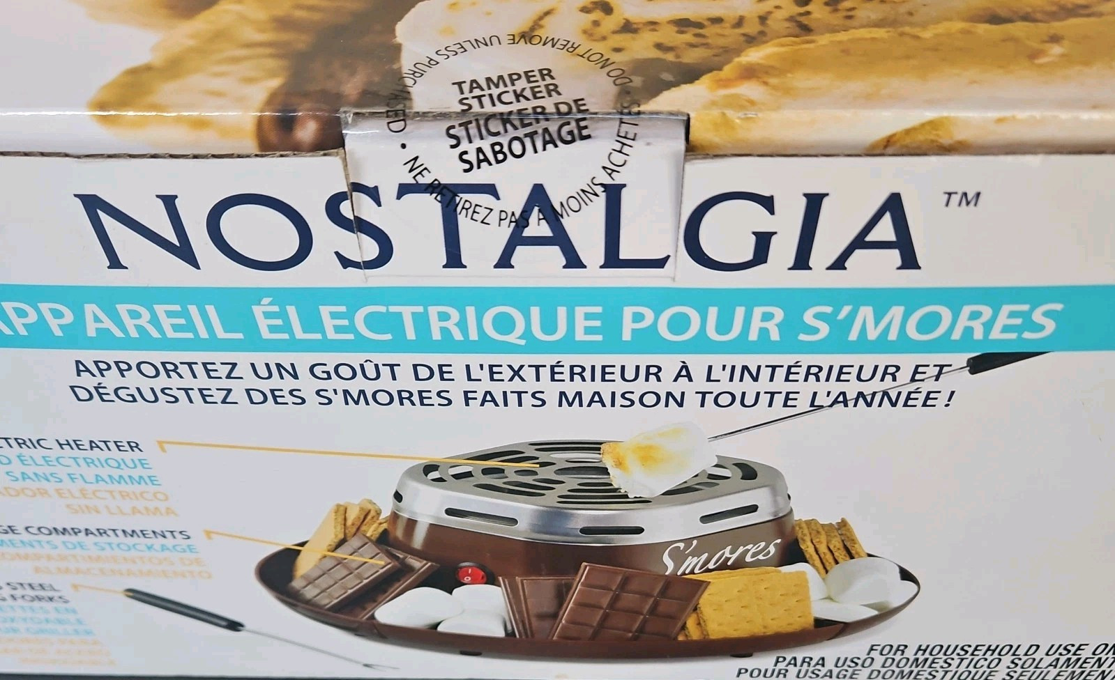 New Nostalgia Electric S’mores Maker New