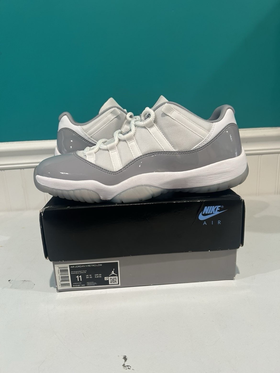 Jordan 11 Low Cement Grey Size 11