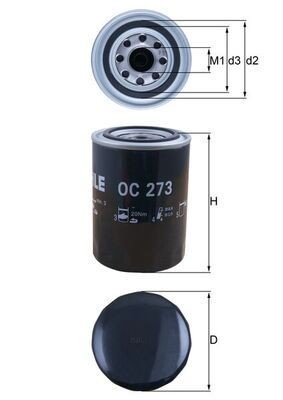KNECHT Ölfilter OC 273 für FORD LTI  passend für NISSAN OPEL