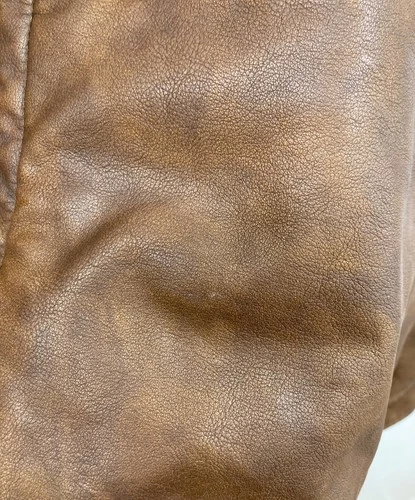 Nautica x FREAK'S STORE Faded Vegan Leather Blouson Jacket Men's Size 1 Brown image 4