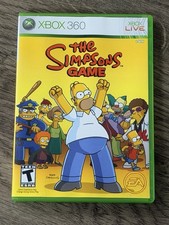 The Simpsons Game (Microsoft Xbox 360, 2007) Complete w/ Manual Tested & Working
