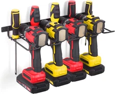 Power Tool Organizer, Cordless Drill Holder Wall Mount, Garage Tool Storage Rack