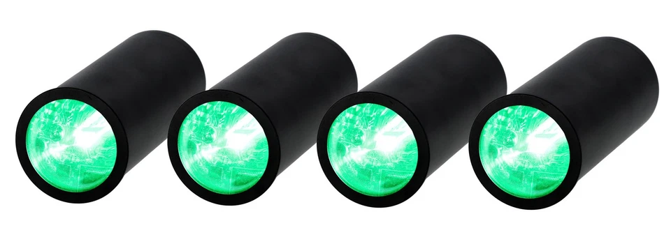 Rockville 4 PACK MINI HALO BLACK DJ Wash Lights+Bag, Wireless DMX/Rechargeable - Image 3 of 4