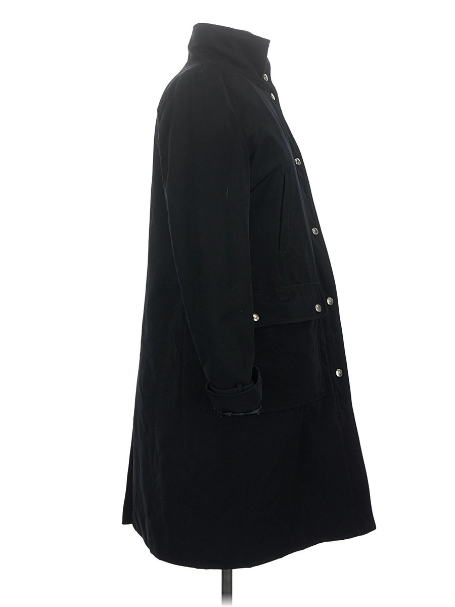 MICHAEL Michael Kors Women Black Trenchcoat XS View 3