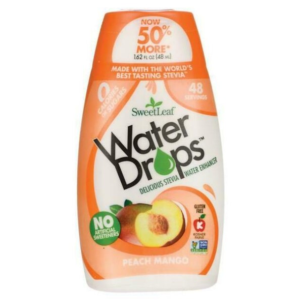 SweetLeaf Peach Mango Water Drops 1.62 FL Oz 233070 OC for sale online