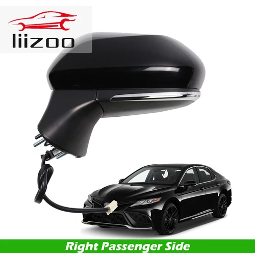 Passenger Side View Mirror for 2018-2024 Toyota Camry Power Heated Turning Lamp