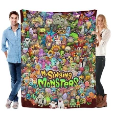 My Singing Monsters Blanket Soft Bed Sofa Couch Throw Cozy Lightweight