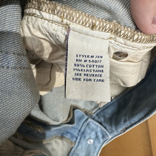 CAbi Jeans Deconstructed Brett Destruction Wash Denim Size 8 Blue Straight - Picture 14 of 15