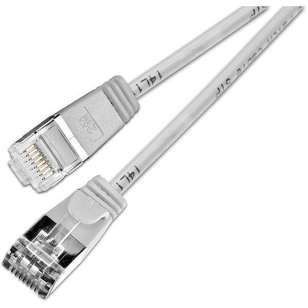 Cavo di collegamento rete rj45 slim wirewin cat 6 u/ftp 1 m grigio
