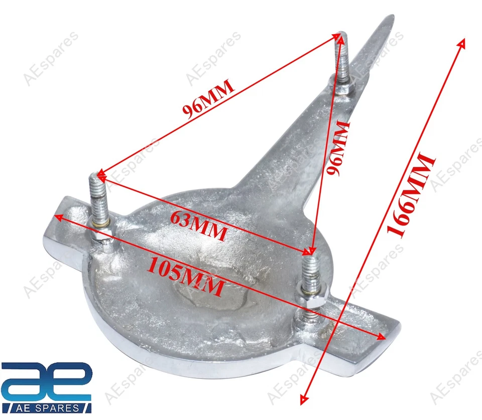 For New Morris Minor Bonnet Badge Rare Alloy Chrome - image 2 of 4