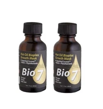 By Natures Bio7 Hot Oil Bioplex Growth Mask 1 Fl Oz (2 Pack)