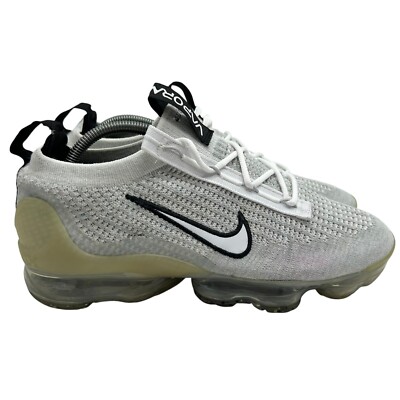 Nike Air VaporMax Flyknit Men's Size 9.5 US DH4084-100 Gray White Athletic Shoes