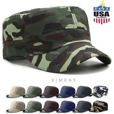 Men Cap Army Hat Cadet Castro Military Patrol Baseball Summer Camo Camouflage AC