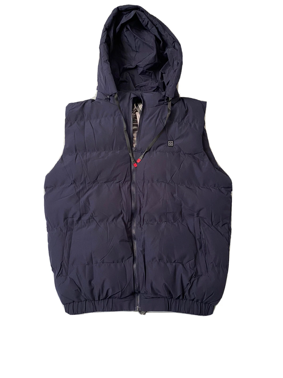 Unisex Electric Heated Vest Adjustable USB Charging Heating Clothing Navy 4XL