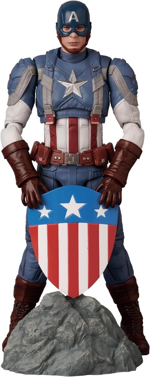 新品未開封MAFEX No.220 キャプテン アメリカ ウィンターソルジャー MAFEX No.220 Captain America - Classic Suit Ver. Figure