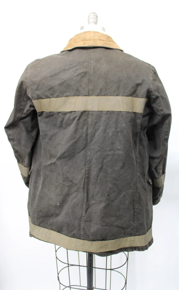 Abrigo de bombero vintage MAde the Globe Mfg Co. Pittsfield N.H. Foto 4 de 4