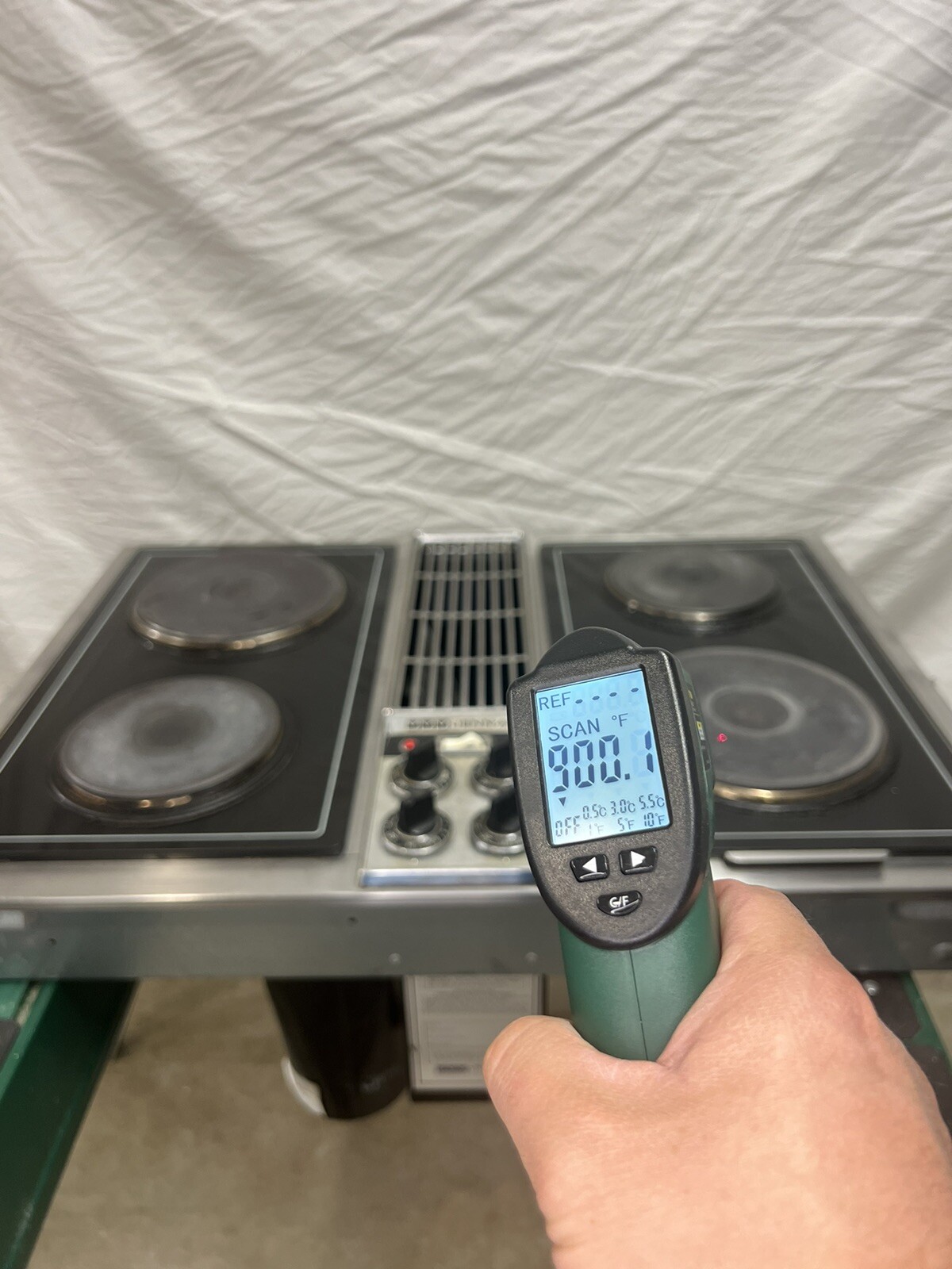 JENNAIR Stainless Downdraft Cooktop 30” Electric Model C221 W/ Grill SEE VIDEO eBay