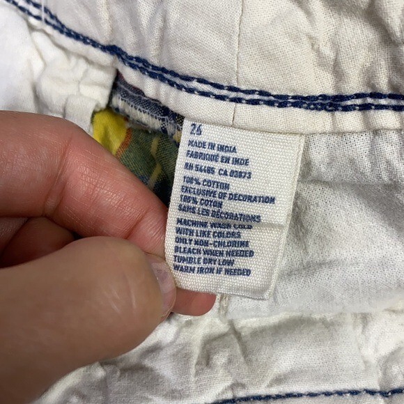 American Eagle Multi Color Patchwork Classic Leng… - image 7