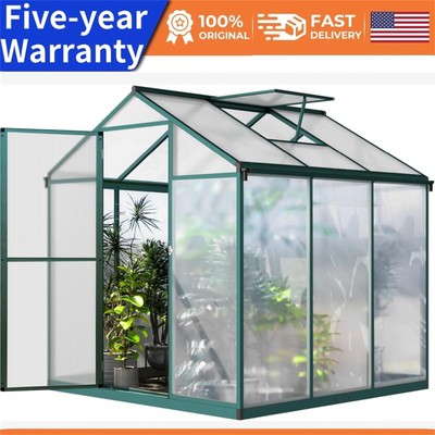   6.25 x 6Ft Greenhouse for Outdoors with Quick Structure with Roof Windows Ve