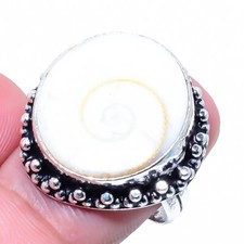 Anello gioiello in argento sterling 925 regalo antico fatto a mano con pietra...