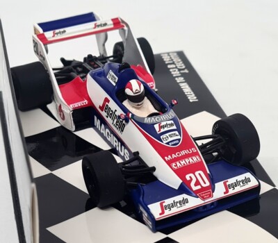 【激レア】MINI CHAMPS TOLEMAN TG 183B 1984 MINICHAMPS Toleman Hart Tg183b Ayrton Senna Debut Brazilian