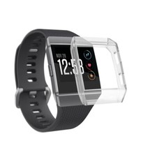 For Fitbit Ionic Protective Tempered Clear Case Transparent Edge Protector Cover