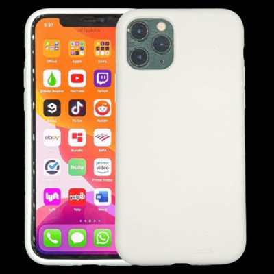 Liquid Silicone Rubber Shockproof Case WHITE For iPhone 13
