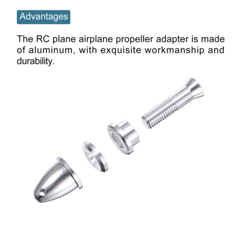 5 PIEZAS adaptador de hélice giratoria de avión de radiocontrol 5x8 mm para motor sin escobillas de eje - Imagen 4 de 4
