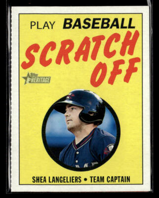 2020 Topps Heritage Minor League #23 Shea Langeliers 1971 Scratch Off card