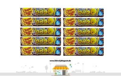 Chupa Chups ''soft bubble gum'' Big babol Cola Lemon Flavour 10 x 27,6g