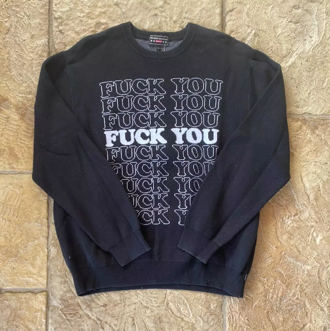 Pull noir Supreme Hysteric Glamour taille L