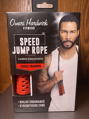 Omari Hardwick Speed Jump Rope New Red Handle Cross Training