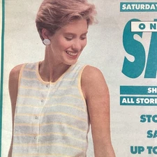 New Jersey Catalog News Insert Newark Hahne’s 1988 Fashion Models