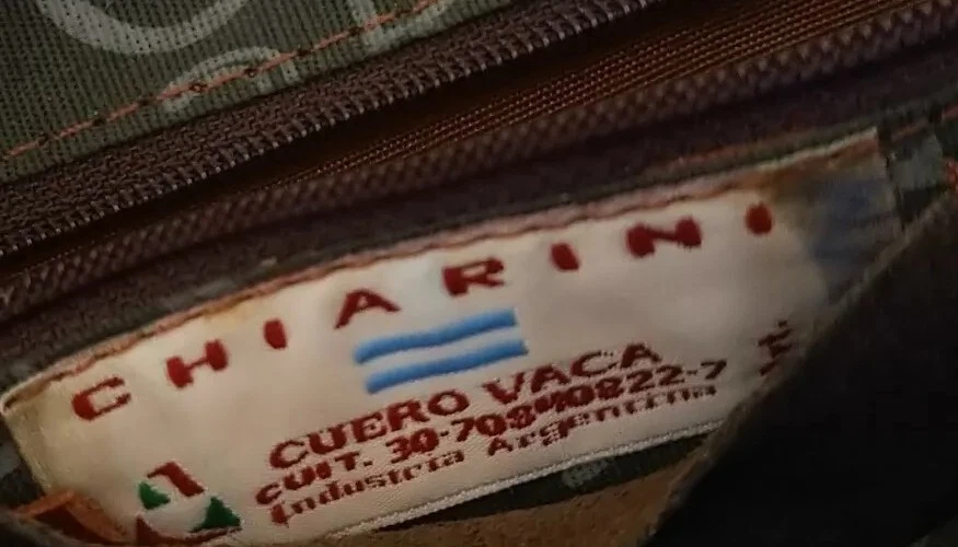 Gianni Chiarini Vintage Suede and Leather Messenger Three Snap Bag Pockets - Image 3 of 4