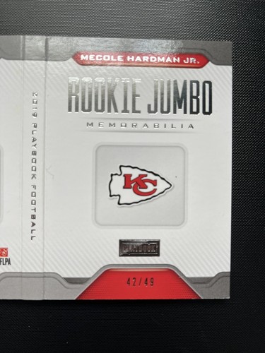2019 Mecole Hardman Custom Art Card Logo Patch RC Card Chiefs NFL Logo Sick ๐ฅ - Picture 6 of 7