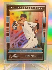 2023 Eury Perez Panini Three And Two All Prospect Team Silver #APT-EP 4/50 RC