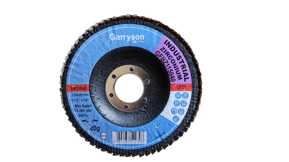 10 Garryson flap grinding sanding discs 115mm