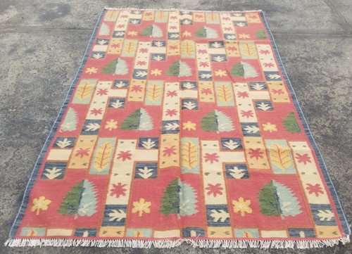 Vintage Traditional Handmade Beautiful Turkish Floor Rug 261x162 cm