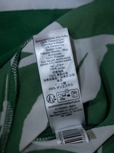 Next Green Tie Belt Shirt Dress UK 18 - Picture 8 of 8