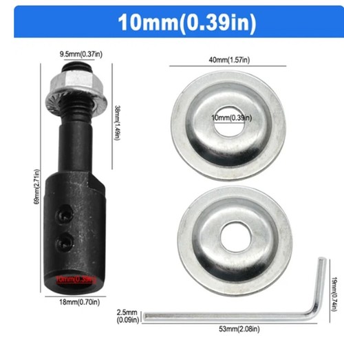 1 Set Spindle Adapter For Grinding Polishing,5-16mm Shaft Motor Bench Grinder - Picture 14 of 75