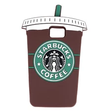 Starbucks Cell Phone Cover Case Galaxy Note 5 Drink Cup Silicone
