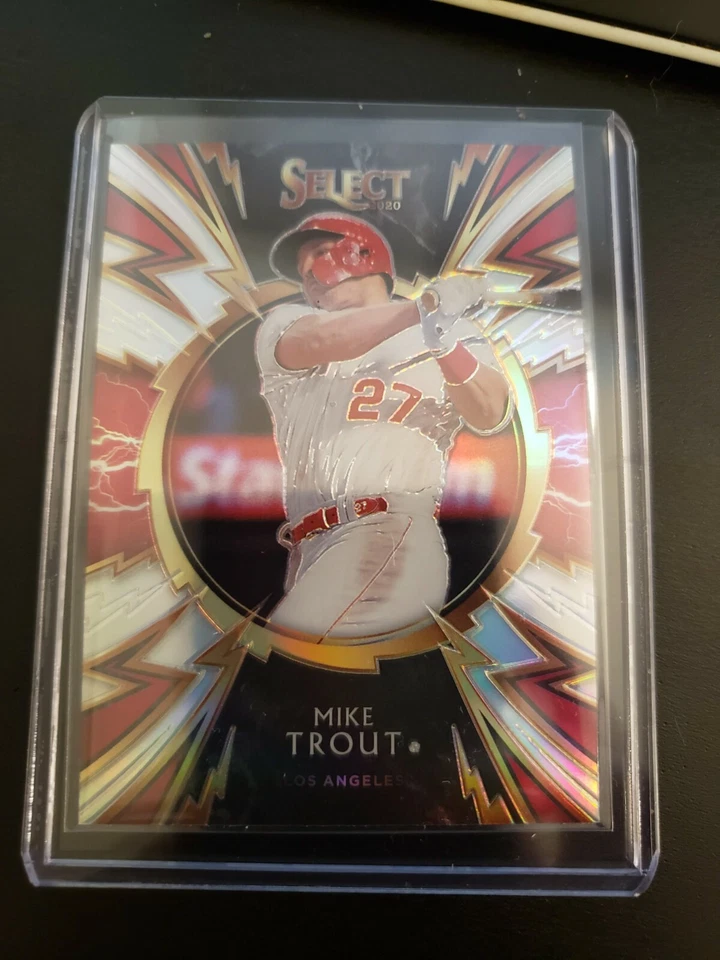 2020 Select Sparks Holo Silver #SP-5 Mike Trout - Los Angeles Angels - Image 3 of 3