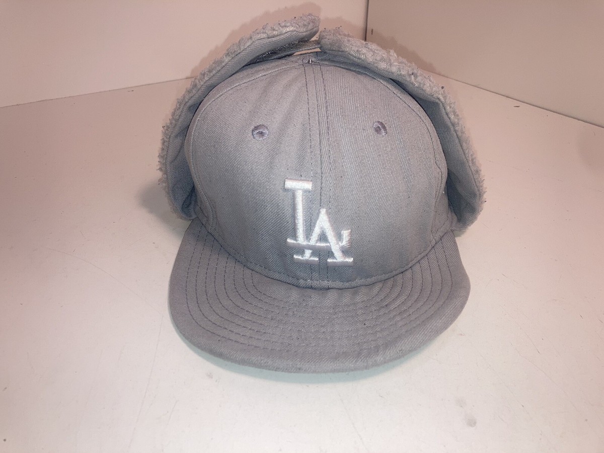Warm grey Italian designer fitted cap with ears NORTE Wool Baseball Cap Folding Ear Flaps Quilted Warm  main image 3