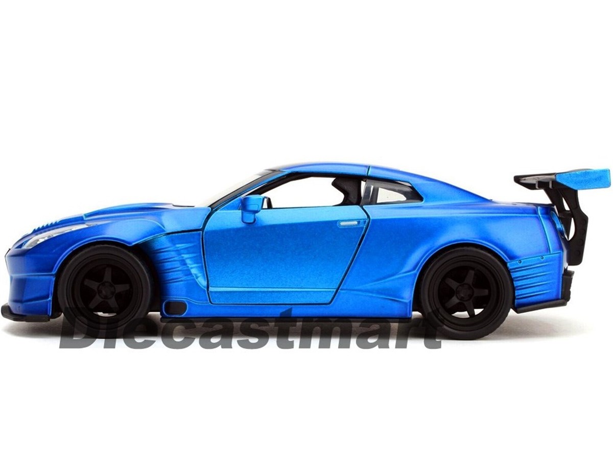 JADA 1:24 BRIAN'S 2009 NISSAN GTR R35 BLUE BEN SOPRA 
