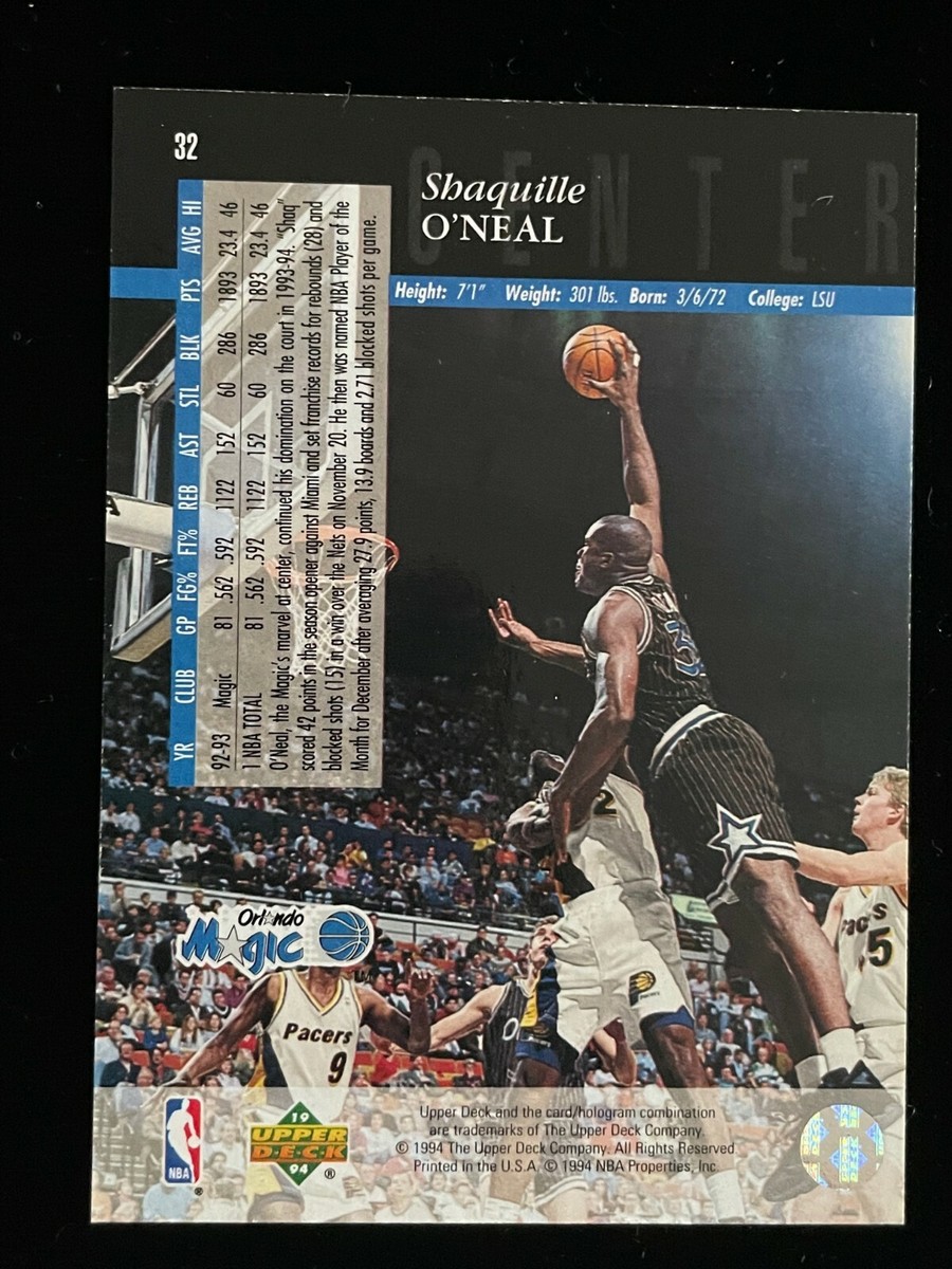 1993-94 Upper Deck Special Edition Electric Court #32 Shaquille O