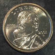 2001-D Sacagawea Dollar coin - Uncirculated - High Quality Scans #Q224