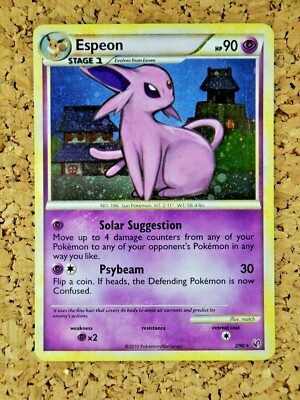  HOLO ESPEON  | HGSS Undaunted 2/90 | Pokemon | Rare Unique Arrow + Swirl   |