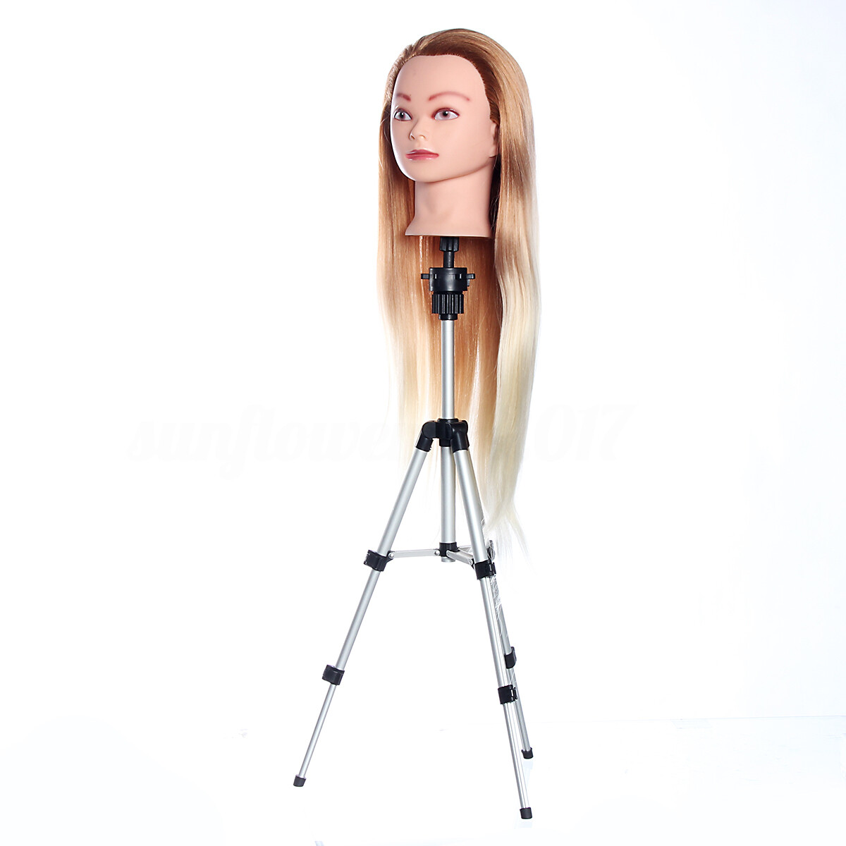 28'' AU Adjustable Wig Head Stand Mannequin Tripod Hairdressing
